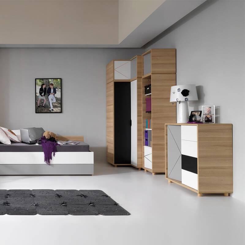 Armoire d'angle pour chambre enfant Evolve