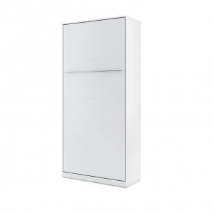 Lit armoire escamotable vertical - blanc mat 90x200