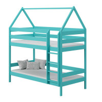 Lit Superposé Cabane - Turquoise