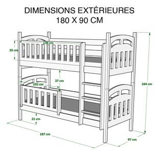 Dimensions 90x180 cm