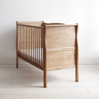 Lit bébé Noble Cot Vintage 120x60 couleur noyer clair