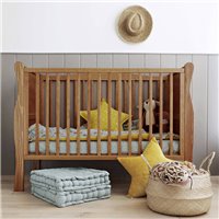 Lit bébé Noble Cot Vintage 120x60 couleur noyer clair