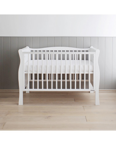 Lit bébé Noble Cot blanc 120x60 en bois
