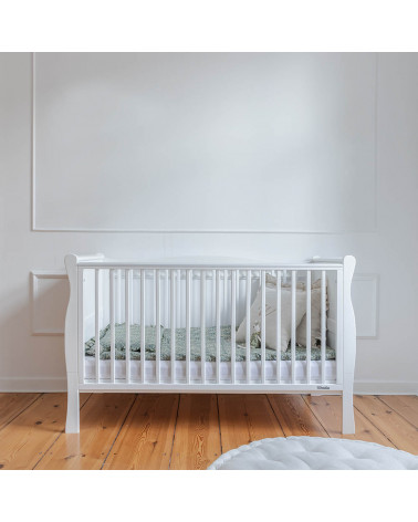 Lit bébé évolutif Noble Cot Bed Blanc 140x70