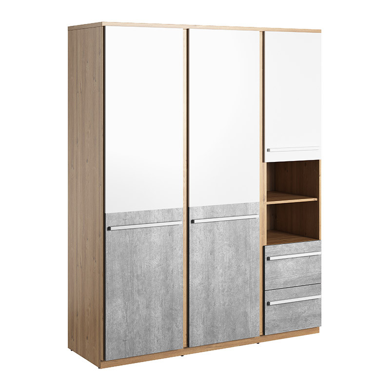 Grande armoire deux portes PLANO pour chambre adolescent