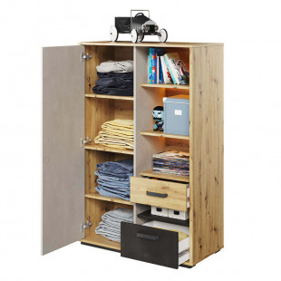 Petite armoire avec éclairage QUBIC pour chambre enfant ou ado