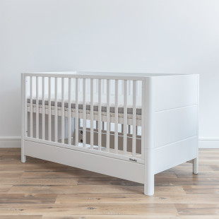Lit évolutif Smooth Cot Bed 140x70 blanc mat