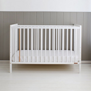 Lit bébé Stardust Cot blanc 120x60 en bois