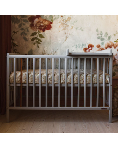 Plan à langer amovible gris pour lit bébé Stardust Cot 120x60