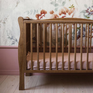 Lit bébé Noble Cot Vintage 120x60 noyer clair