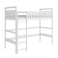 Lit mezzanine Mia couleur blanc pour chambre enfant