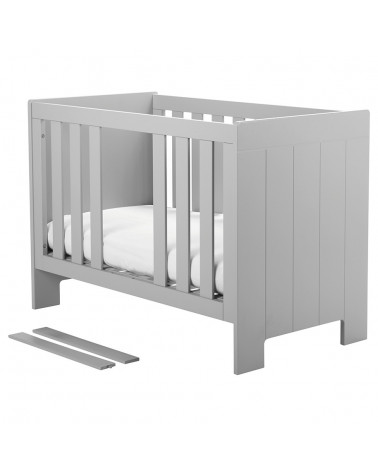 lit bébé à barreaux 120X60 CALMO gris