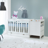 Pack Moon (lit 60x120cm ou 70x140 + commode) pour chambre de bébé