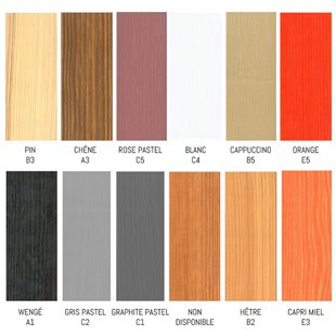 Damier couleur pin massif