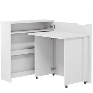 Bureau pliant SLIM blanc - WORK CONCEPT