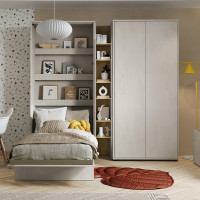 Colonne TEEN FLEX gris et chêne hickory