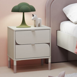 HARMONY - Chevet couleur cachemire / gris truffe