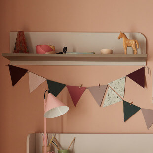 HARMONY - Étagère murale largeur 101 cm couleur cachemire / gris truffe