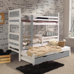 Lit Léon superposé pour 3 personnes