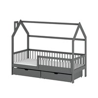 OSKAR - LIT CABANE POUR CHAMBRE ENFANT - GRAPHITE