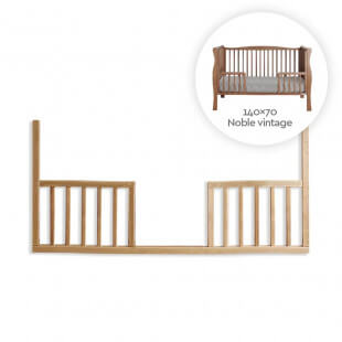 Barriere ouverte pour Lit bébé Noble Cot Vintage 140 x 70 cm