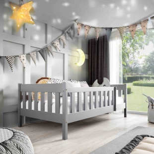 Lit pour enfant en gris