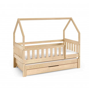 LIT CABANE POUR CHAMBRE ENFANT avec tiroir pin