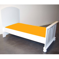 Drap Housse 160 cm x 70 cm pour Lit Junior - Couleur Soleil