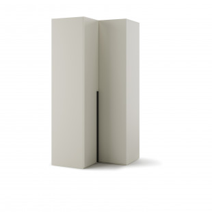 Armoire d'angle 2 portes WOOW champagne pour chambre ado