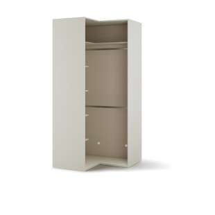 Armoire d'angle 2 portes WOOW champagne pour chambre ado