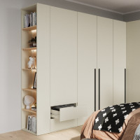 Armoire 1 porte WOOW champagne pour chambre ado