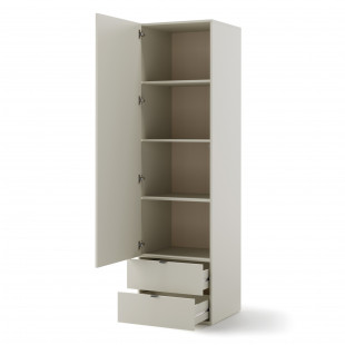 Armoire 1 porte WOOW champagne pour chambre ado