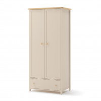 Armoire 2 portes beige et chêne vincenza STORY 2