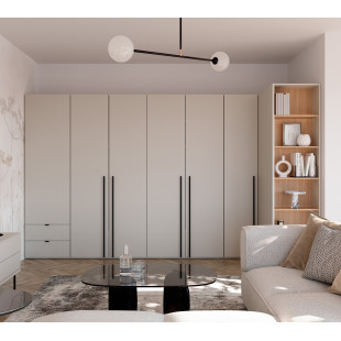 Bibliothèque champagne/chêne vincenza pour la chambre ado