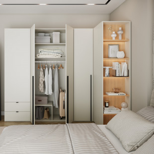 Bibliothèque champagne/chêne vincenza pour la chambre ado