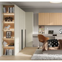 Armoire 2 portes WOOW champagne pour chambre ado