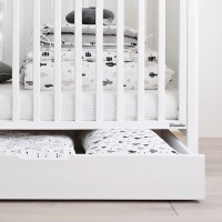 Tiroir pour le lit Smooth Cot lit bébé 60x120cm blanc
