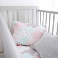 Star Cot - Lit bébé gris 60x120 cm en bois