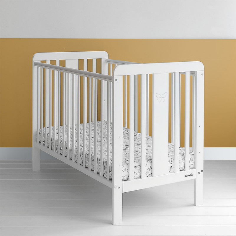 Fairy Cot - Lit bébé blanc 60x120 cm en bois