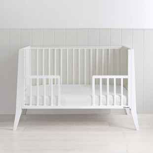 Barriere ouverte pour lit bébé SLIM Cot blanc 60 x120 cm