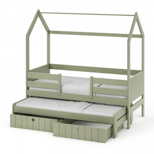 Nolan II Lit gigogne en Olivine