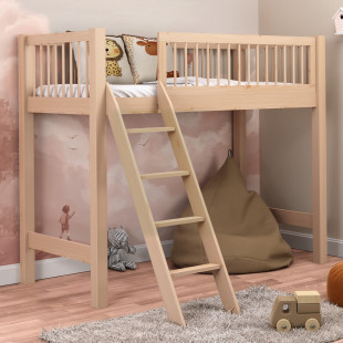 EVI - LIT MEZZANINE en bois massif