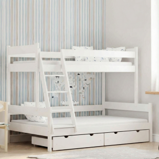 FANNY - Lit superposé 3 places  90/120 x 190 ou 200cm