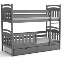 Lit superposé ADAM graphite