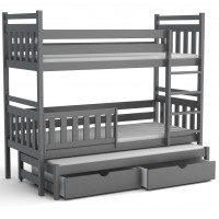 PITT - Lit superposé trois couchages