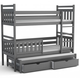 PITT - Lit superposé trois couchages