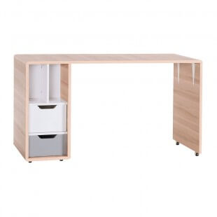 Bureau Sur Roulettes 140cm Evolve Pour Chambre Enfant